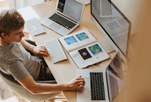Trabalhar em casa com o teu website